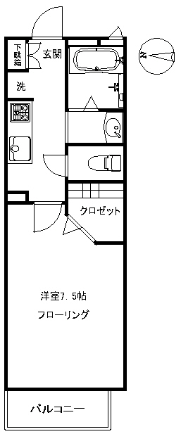 【アパート】メゾンデパルク102